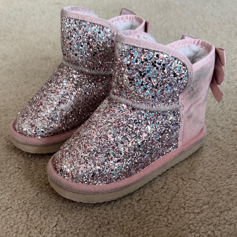 Love & Grow Sparkly Pink Kids Boots 10